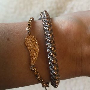 STELLA & DOT Rose Gold Pulley Bracelet Bundle